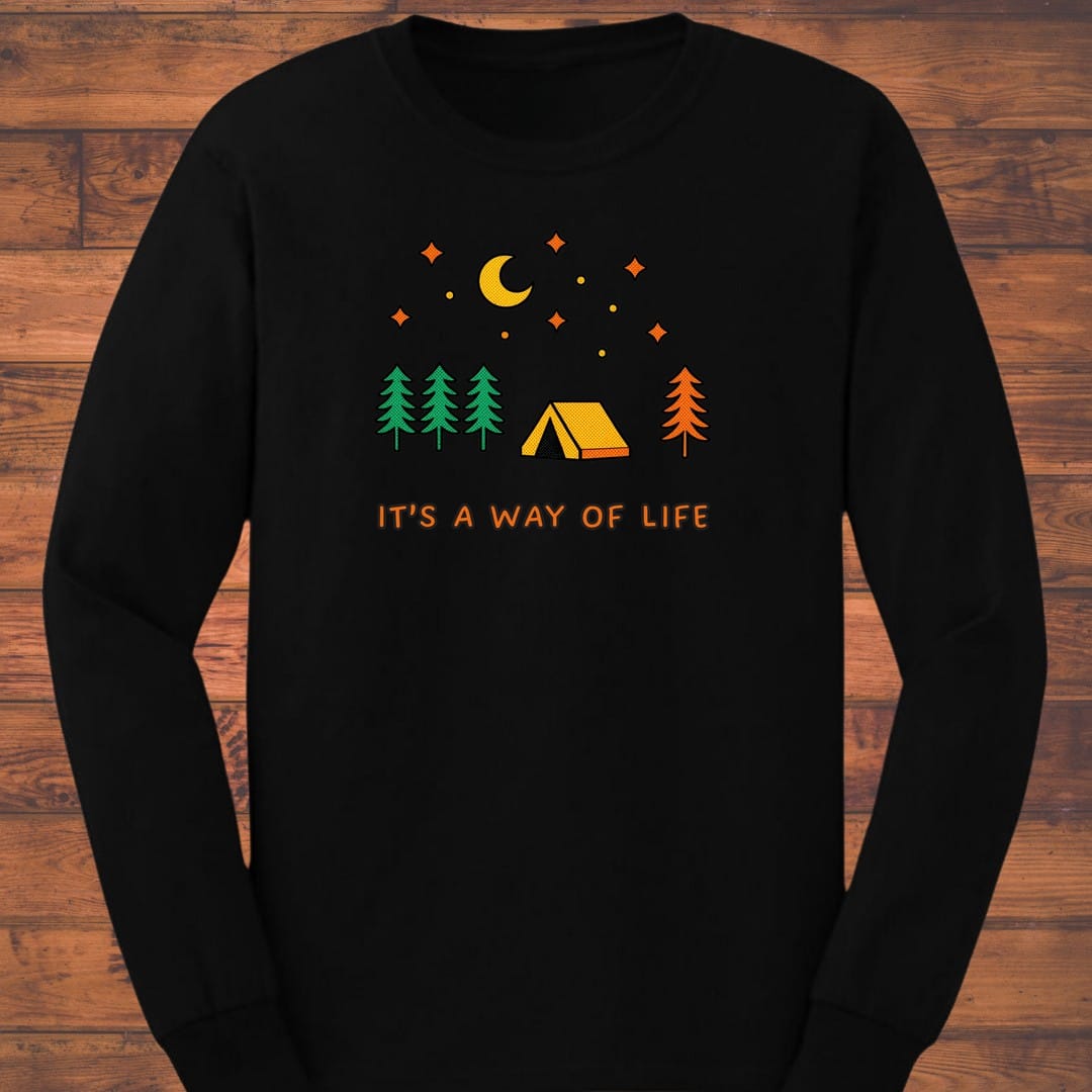 Night Camp Long Sleeve T-Shirt