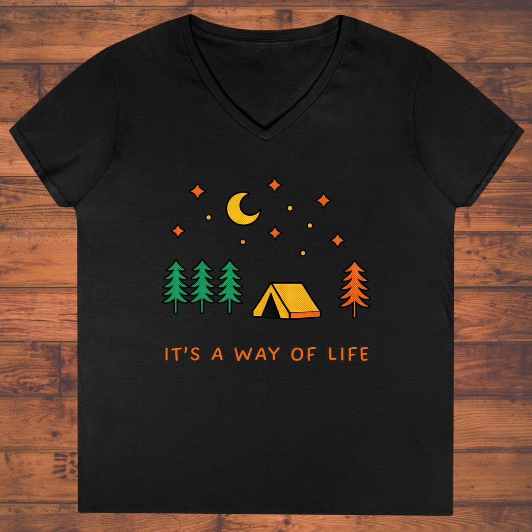 Night Camp Ladies' V-Neck