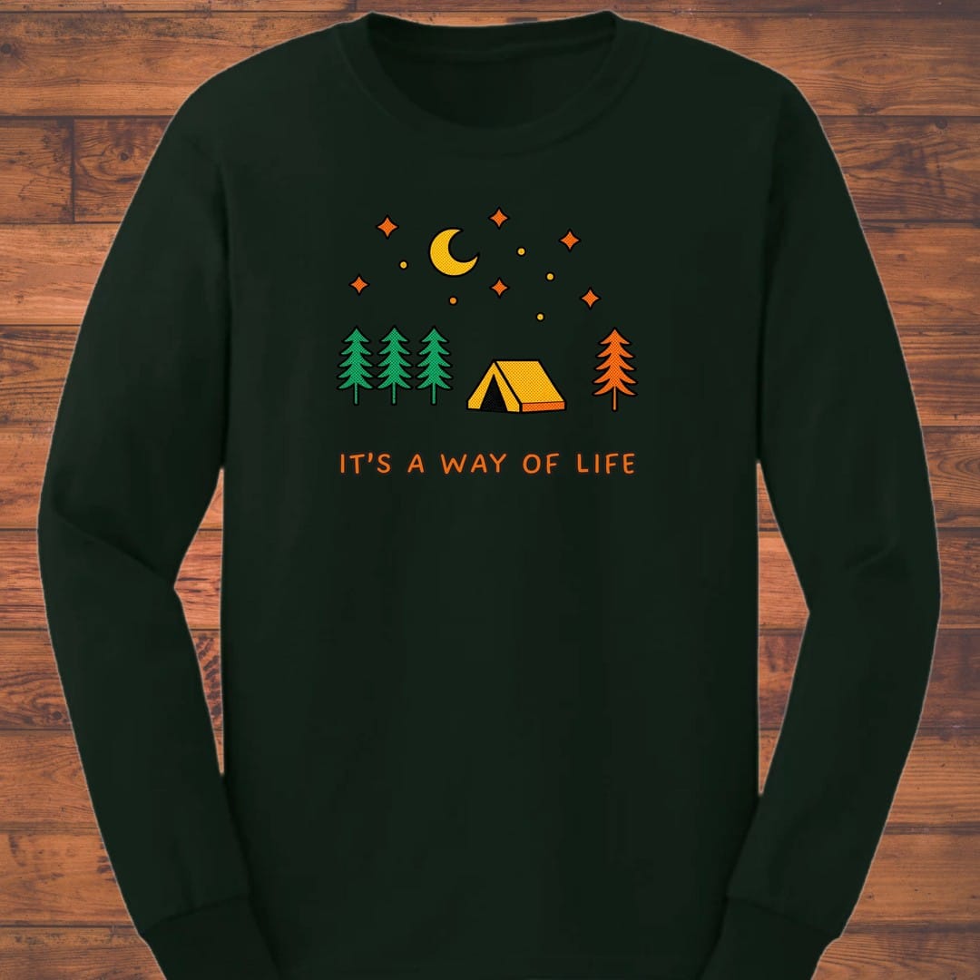 Night Camp Long Sleeve T-Shirt