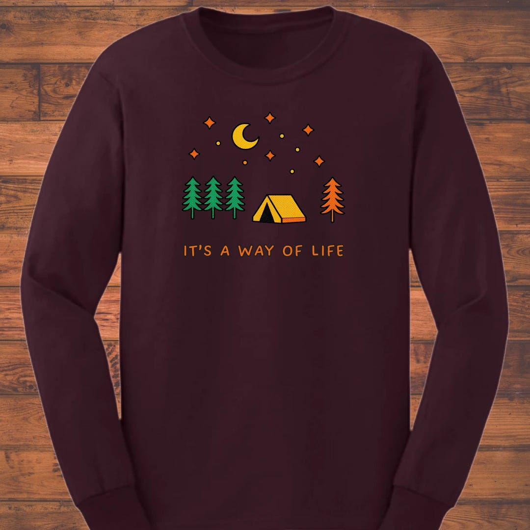 Night Camp Long Sleeve T-Shirt