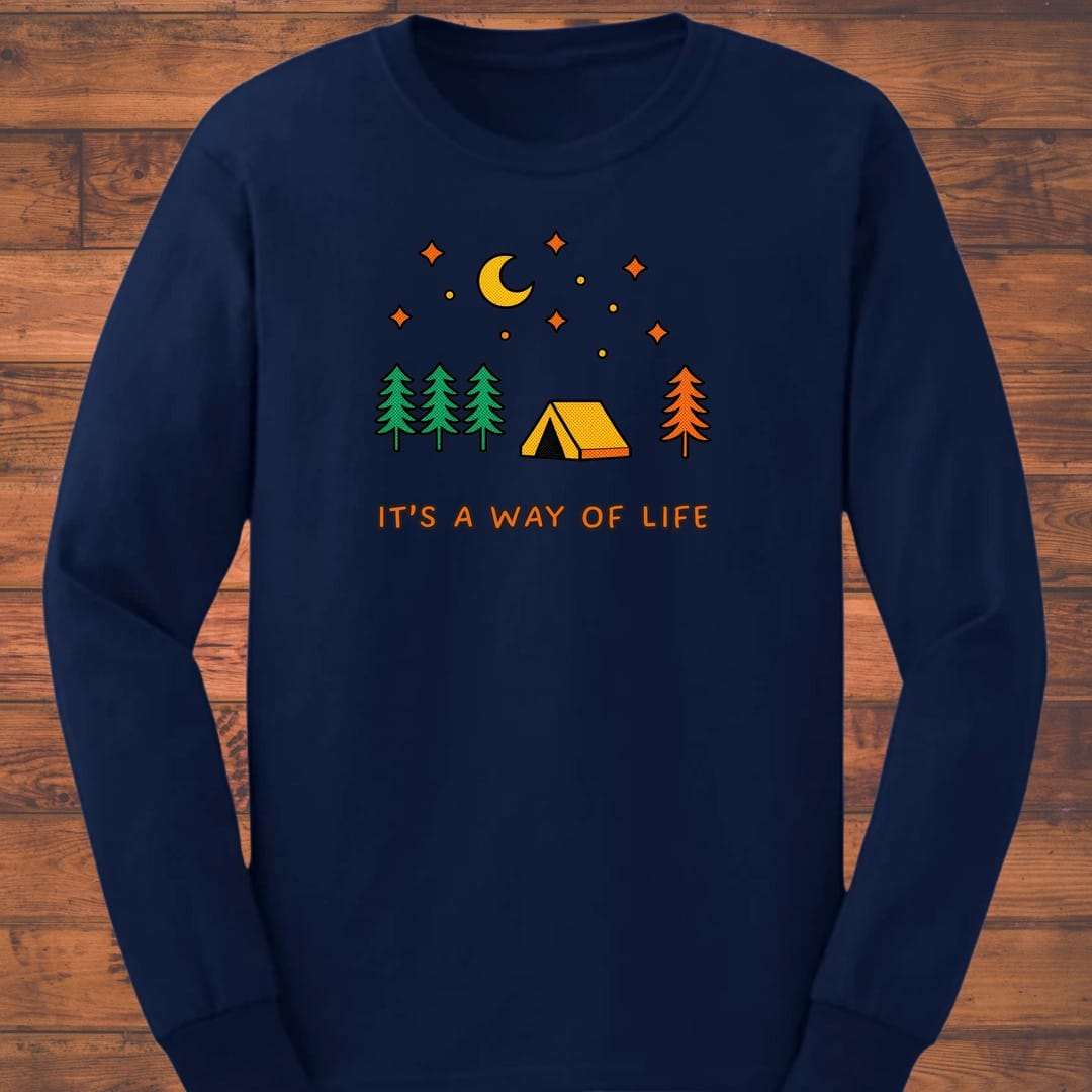 Night Camp Long Sleeve T-Shirt
