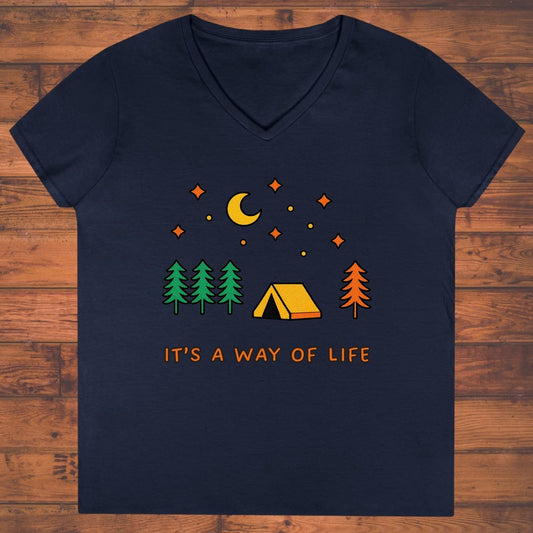 Night Camp Ladies' V-Neck