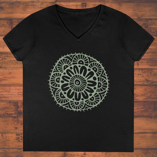 Quiet Mandala Ladies' V-Neck