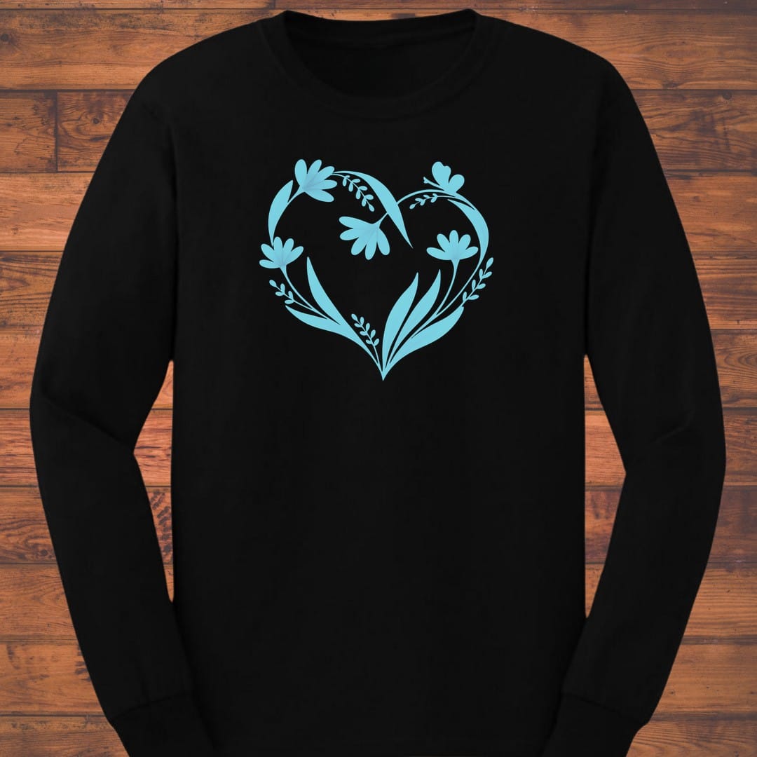 Floral Pulse Long Sleeve T-Shirt