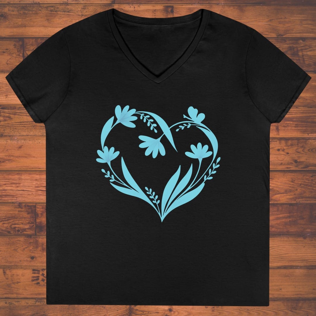 Floral Pulse Ladies' V-Neck
