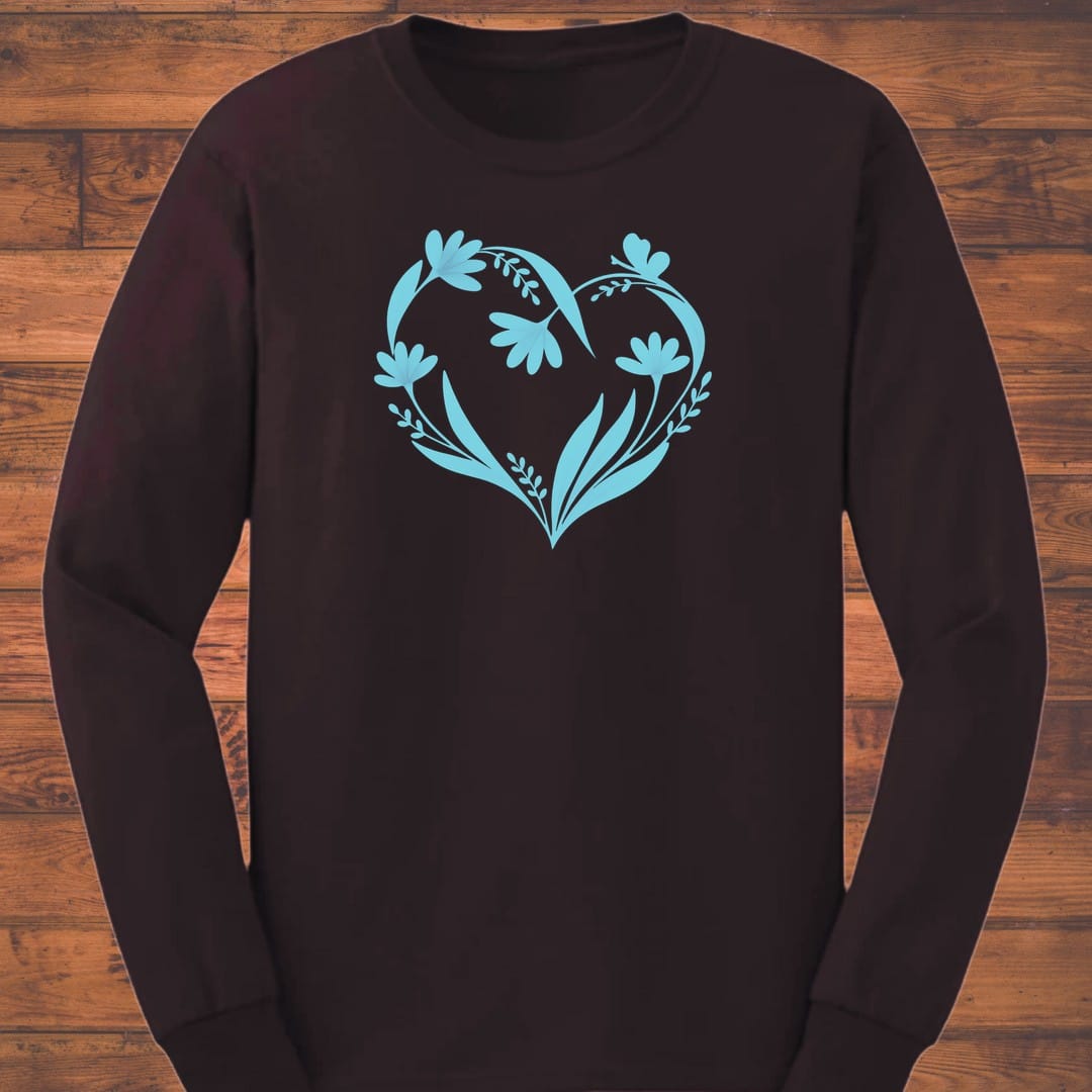 Floral Pulse Long Sleeve T-Shirt
