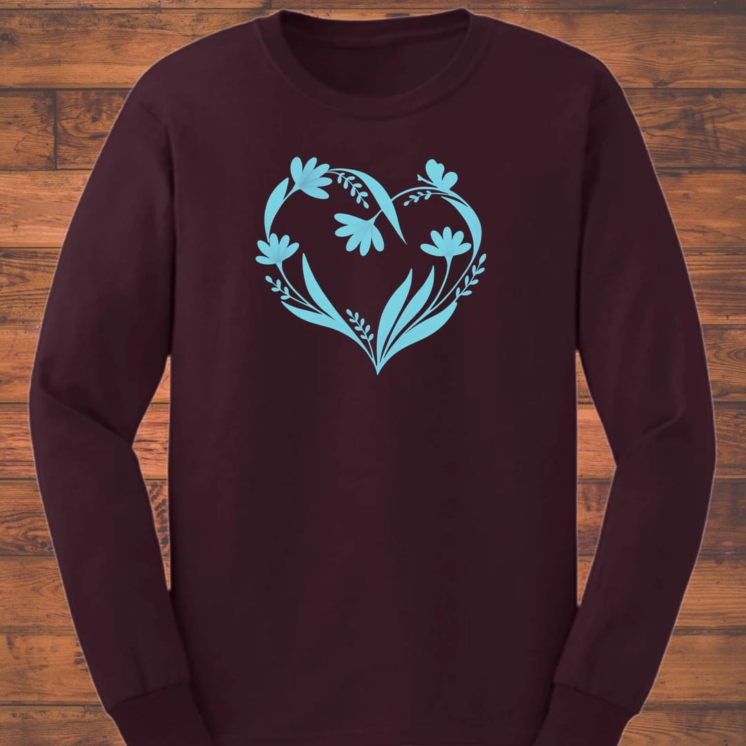 Floral Pulse Long Sleeve T-Shirt