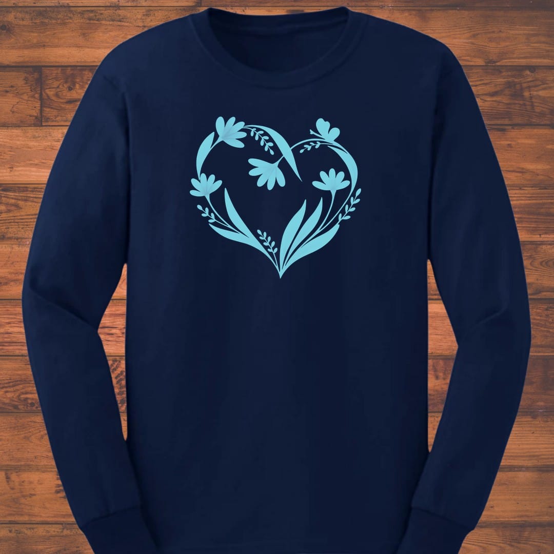 Floral Pulse Long Sleeve T-Shirt