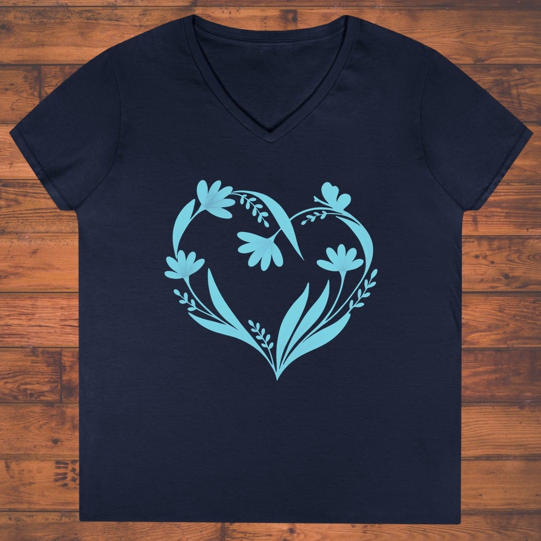 Floral Pulse Ladies' V-Neck