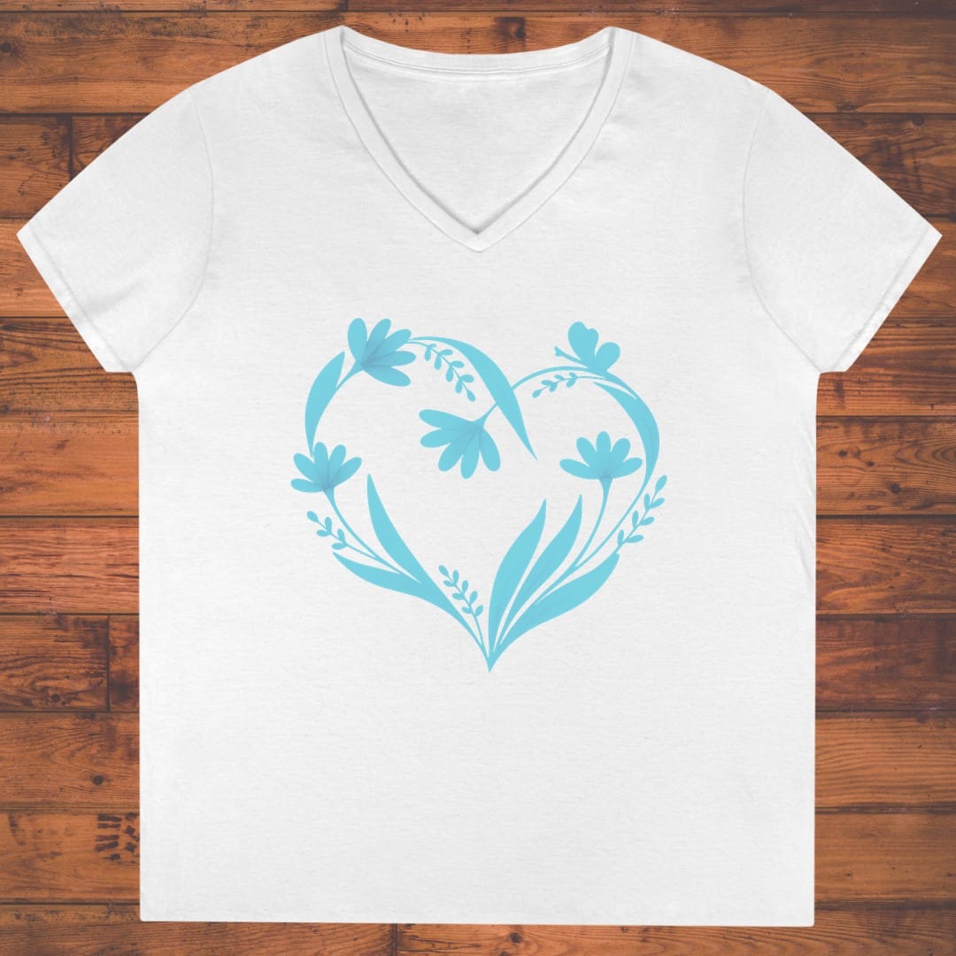 Floral Pulse Ladies' V-Neck