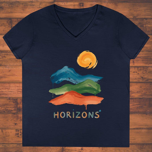 Paint Horizons Ladies' V-Neck