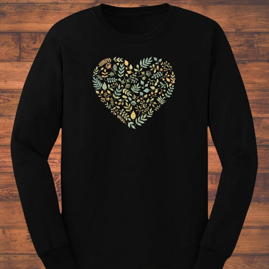 Leaf Heart Long Sleeve T-Shirt