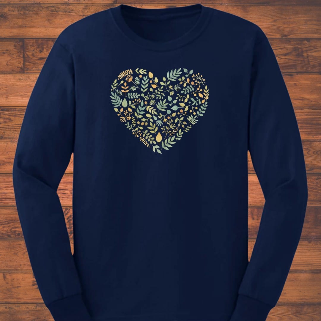 Leaf Heart Long Sleeve T-Shirt