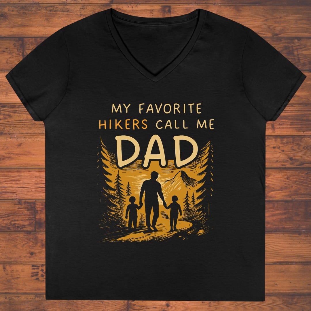 Dad's Favorite Hikers Ladies' V-Neck