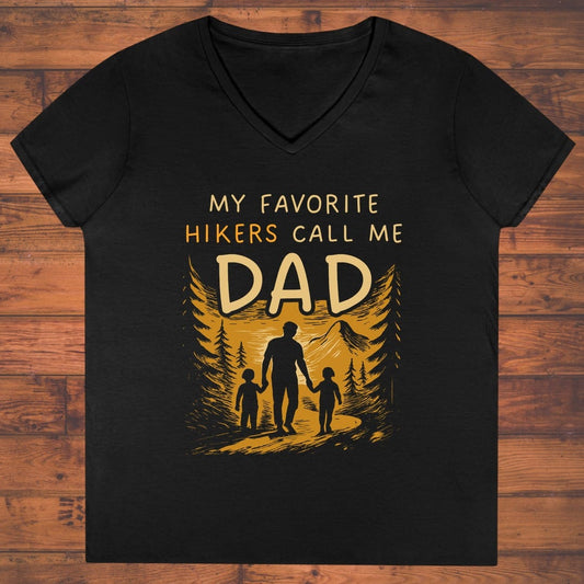 Dad's Favorite Hikers Ladies' V-Neck