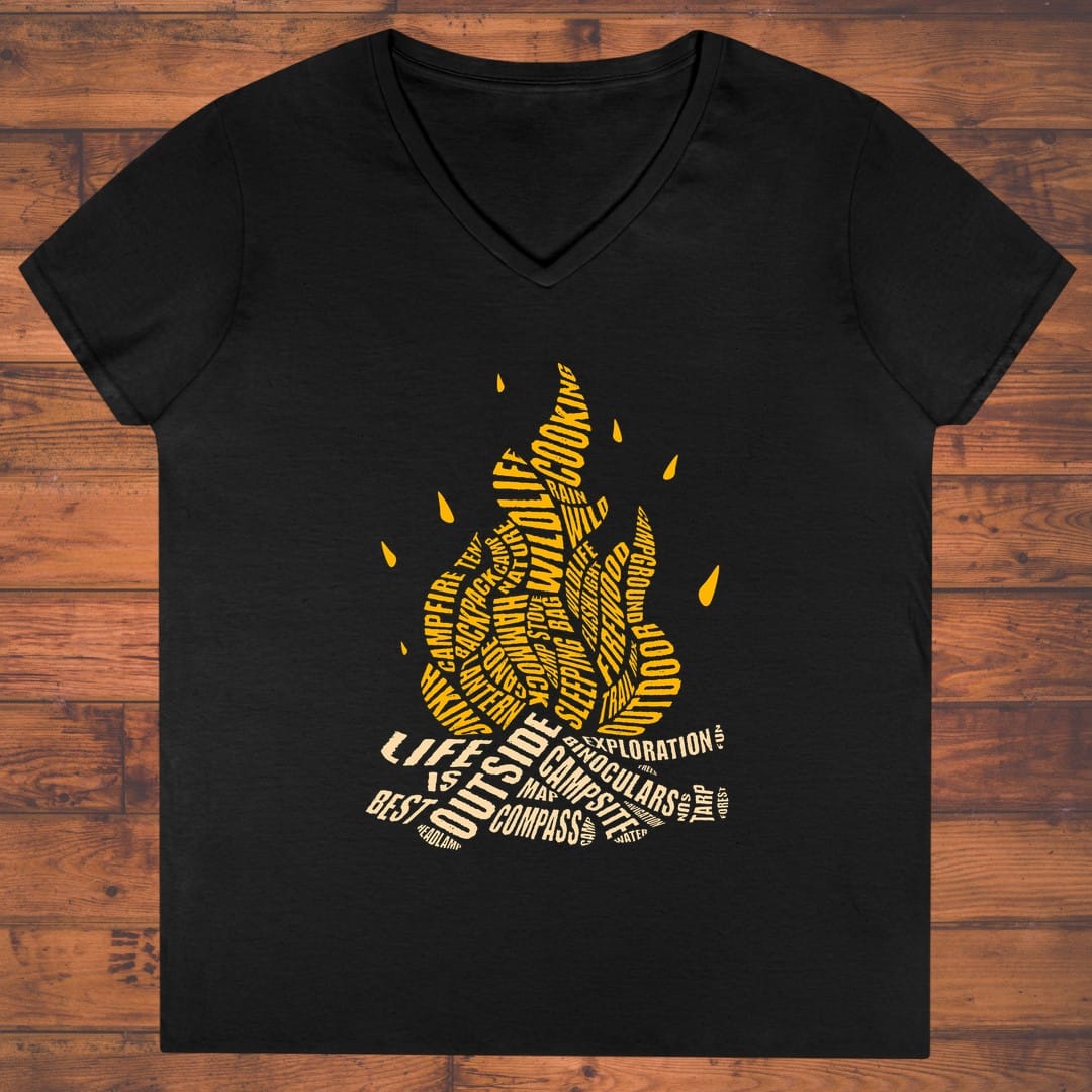 Campfire Code Ladies' V-Neck
