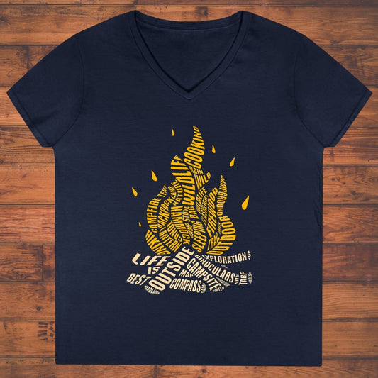 Campfire Code Ladies' V-Neck