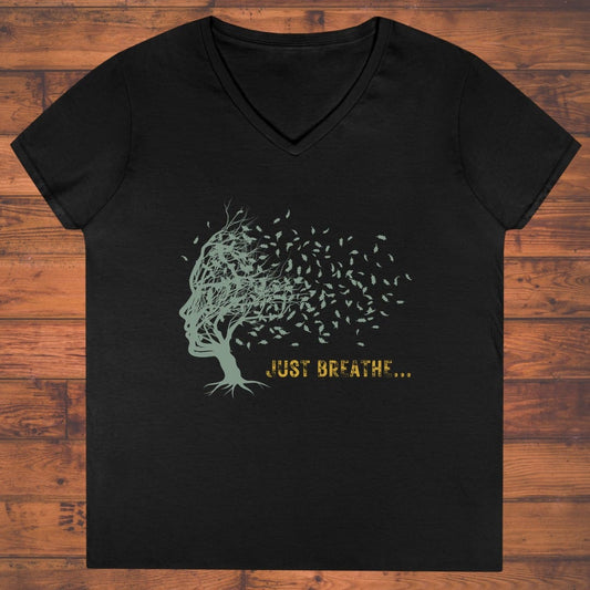 Just Breathe Ladies' V-Neck
