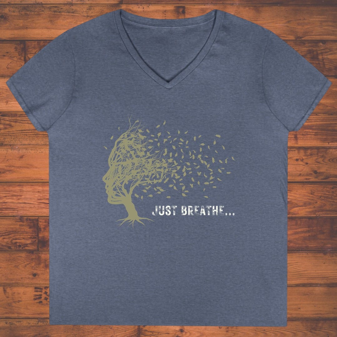 Just Breathe Ladies' V-Neck