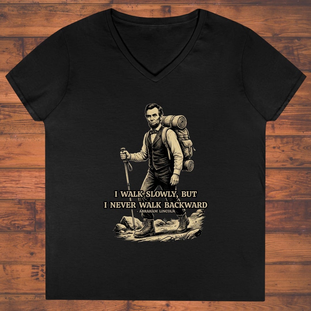 Hiking Lincoln Ladies' V-Neck