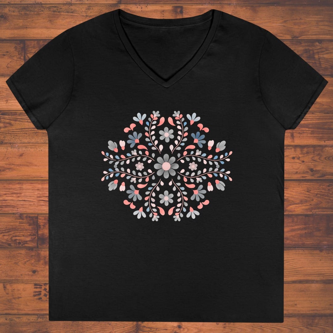 Petal Weave Ladies' V-Neck