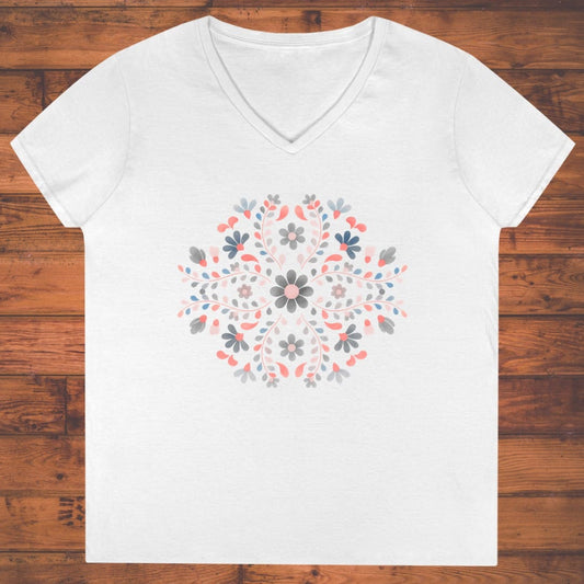 Petal Weave Ladies' V-Neck
