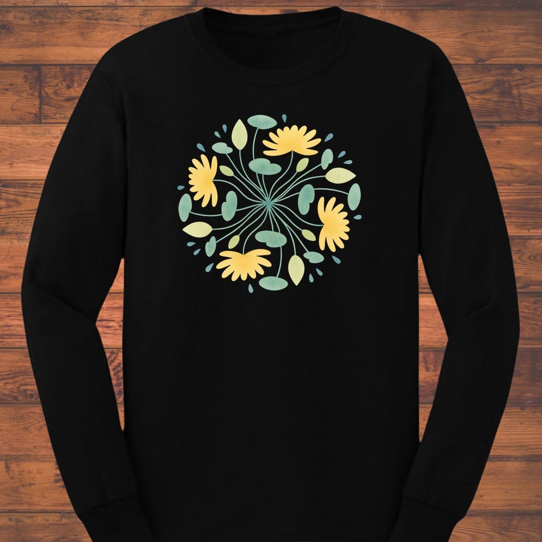 Golden Tangle Long Sleeve T-Shirt