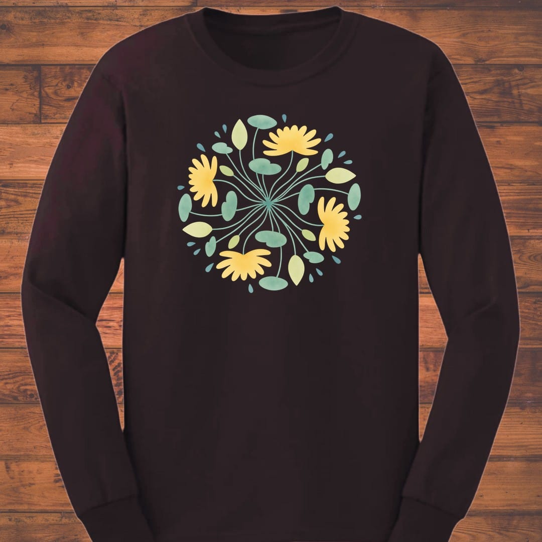 Golden Tangle Long Sleeve T-Shirt