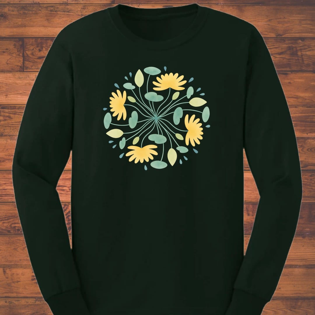 Golden Tangle Long Sleeve T-Shirt