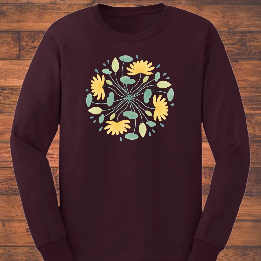 Golden Tangle Long Sleeve T-Shirt