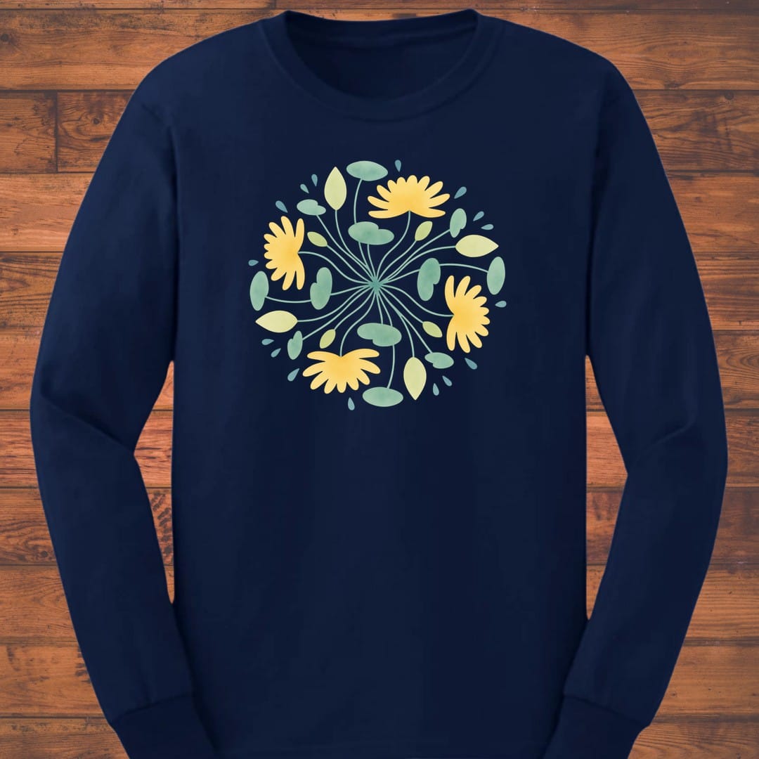 Golden Tangle Long Sleeve T-Shirt