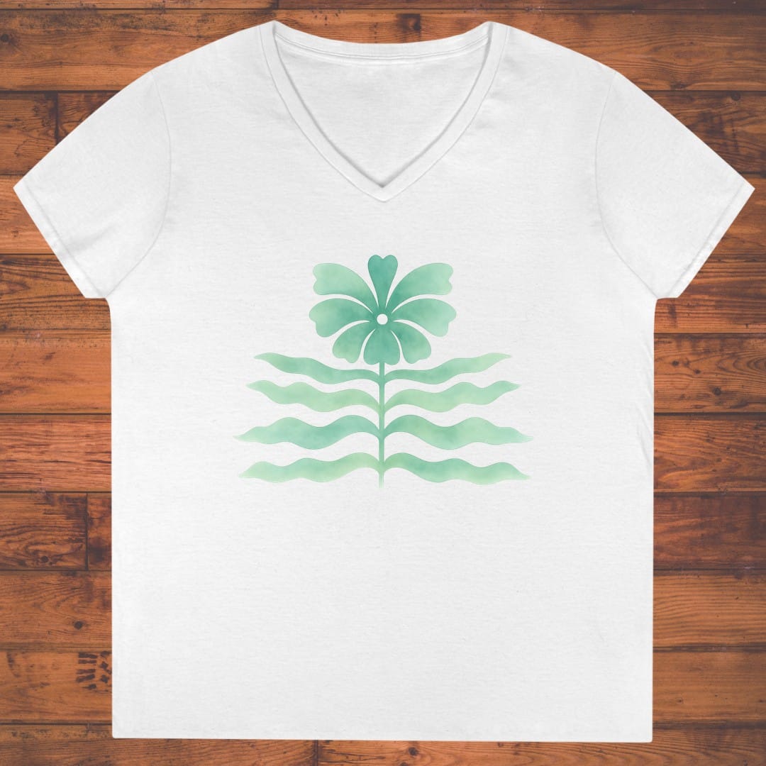 Tide Bloom Ladies' V-Neck