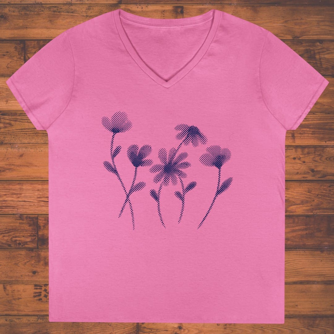 Midnight Bloom Ladies' V-Neck