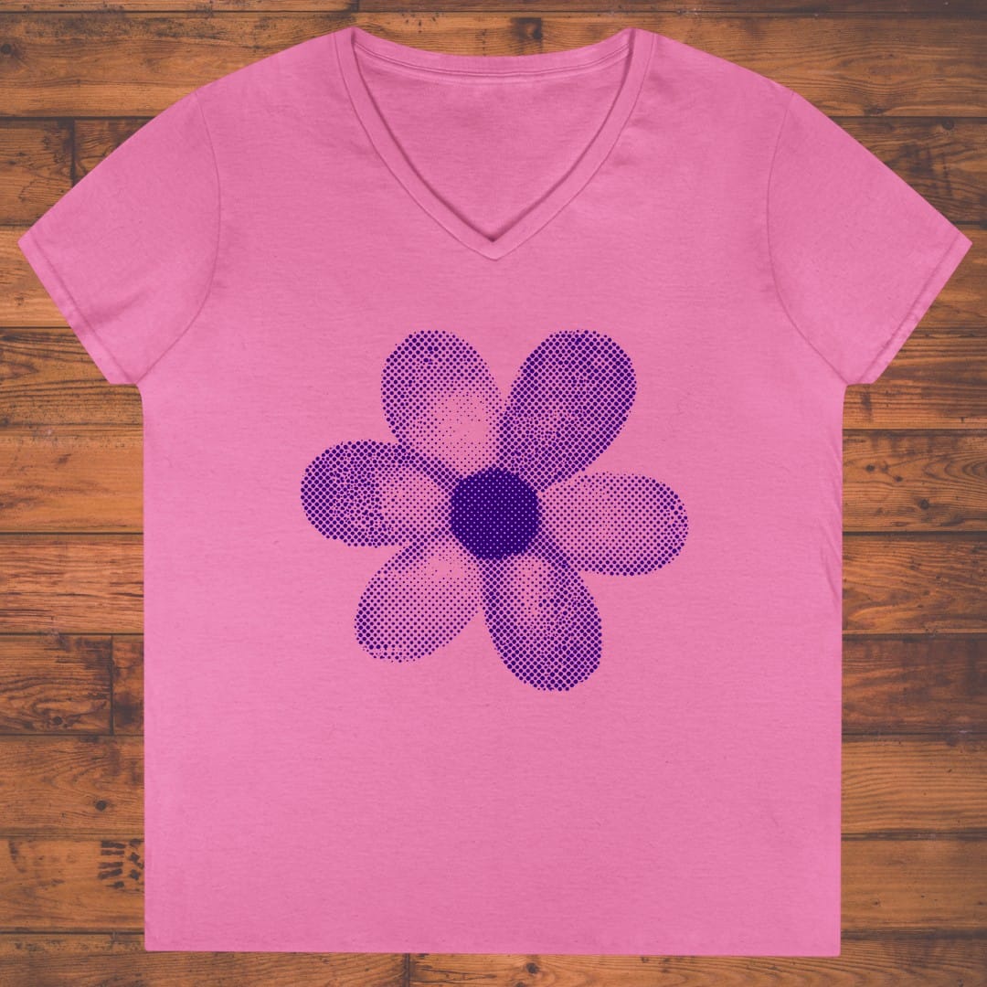 Violet Daisy Ladies' V-Neck