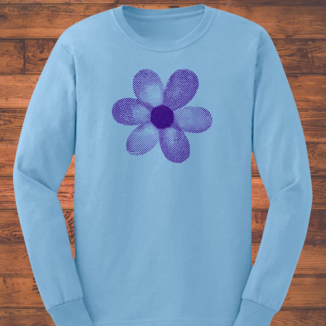 Violet Daisy Long Sleeve T-Shirt