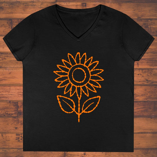 Electric Bloom Ladies' V-Neck