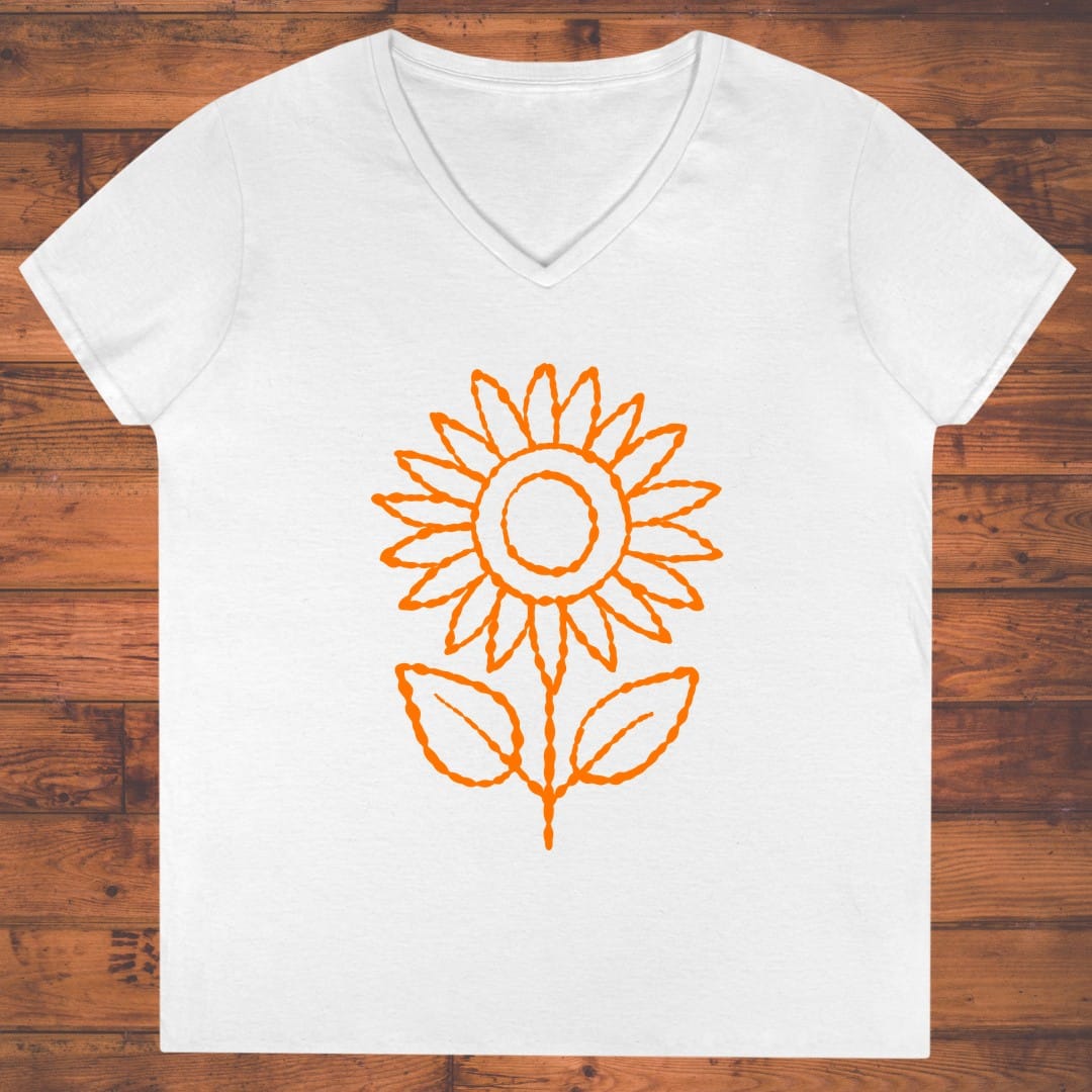 Electric Bloom Ladies' V-Neck