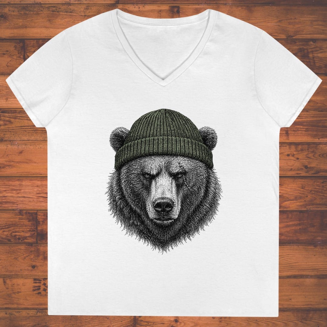 Bear Mode Ladies' V-Neck