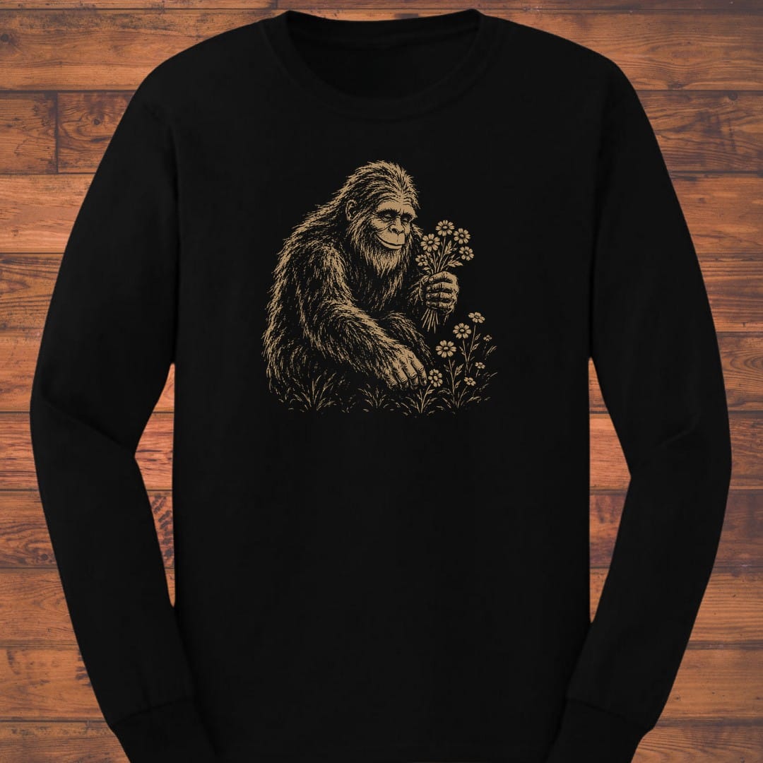 Bigfoot Blooms Long Sleeve T-Shirt