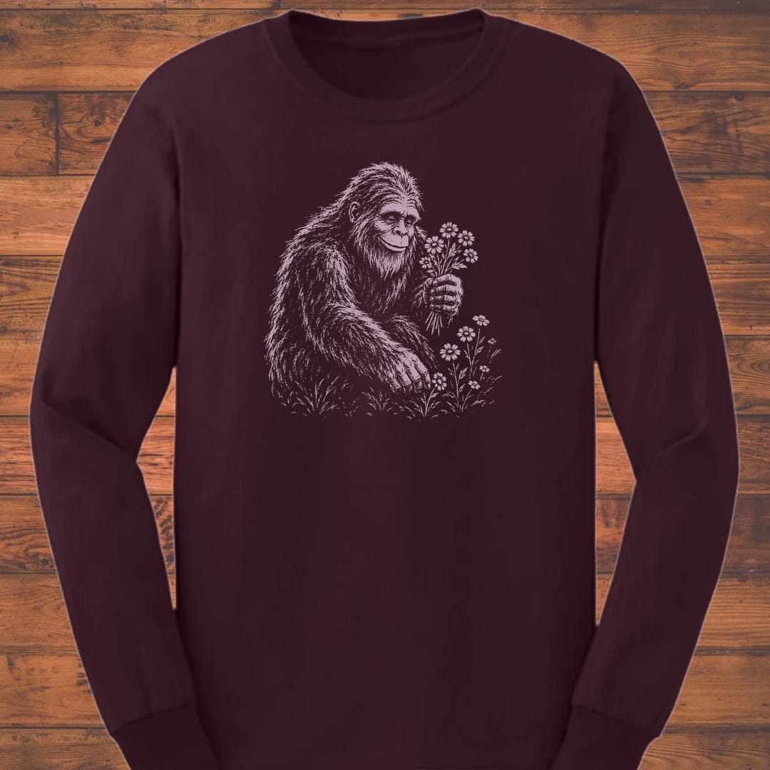 Bigfoot Blooms Long Sleeve T-Shirt