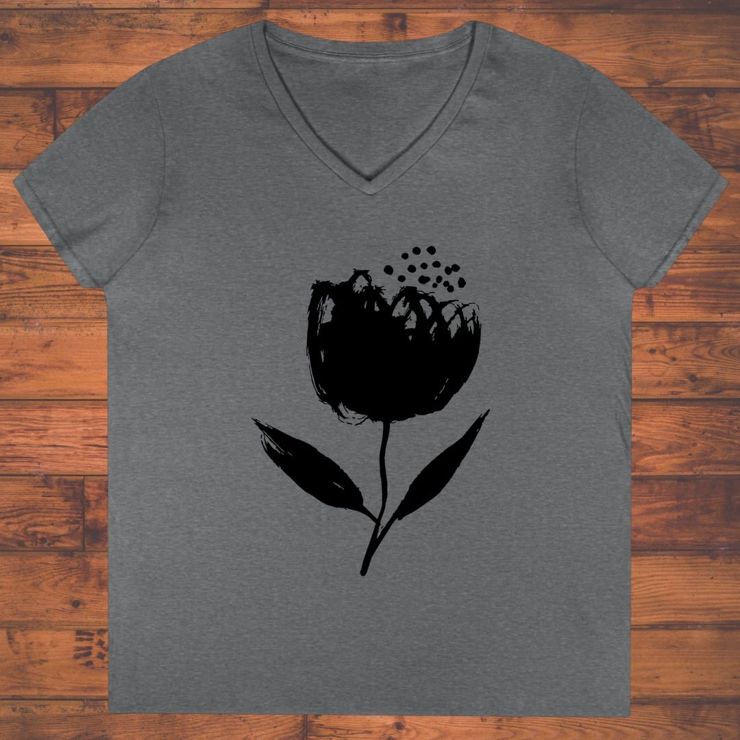 Untamed Flower Ladies' V-Neck