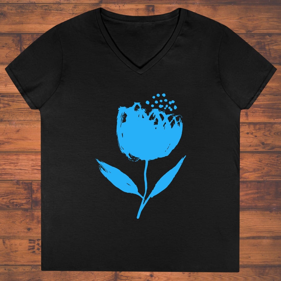 Painted Petal Ladies' V-Neck