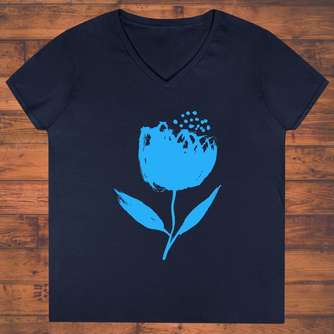 Painted Petal Ladies' V-Neck