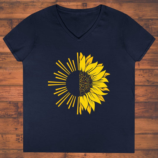 Solar Bloom Ladies' V-Neck