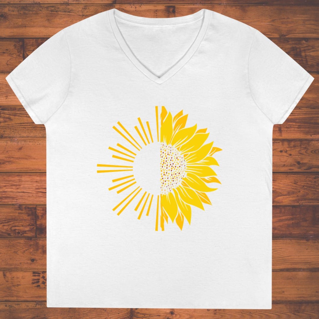 Solar Bloom Ladies' V-Neck