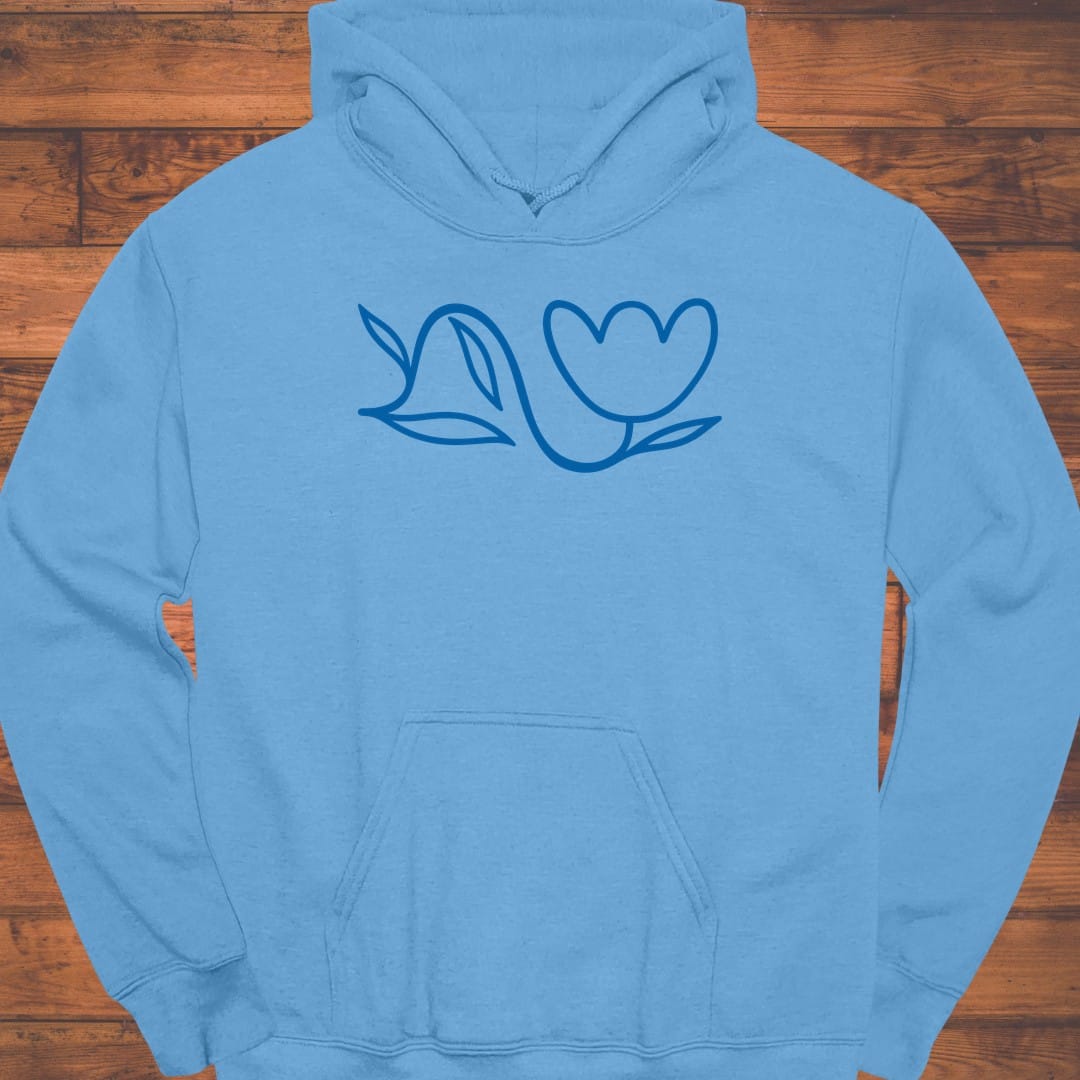 Line Flower Hoodie