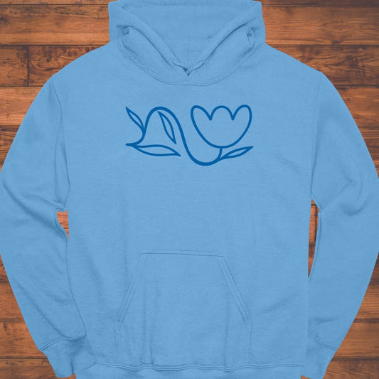 Line Flower Hoodie