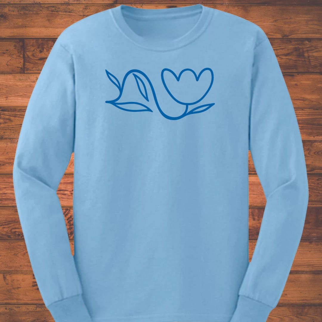 Line Flower Long Sleeve T-Shirt