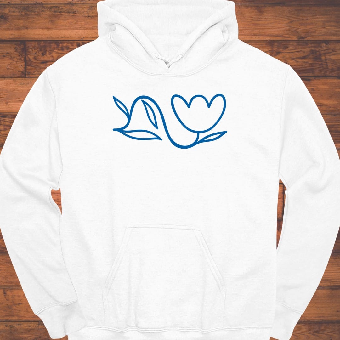 Line Flower Hoodie