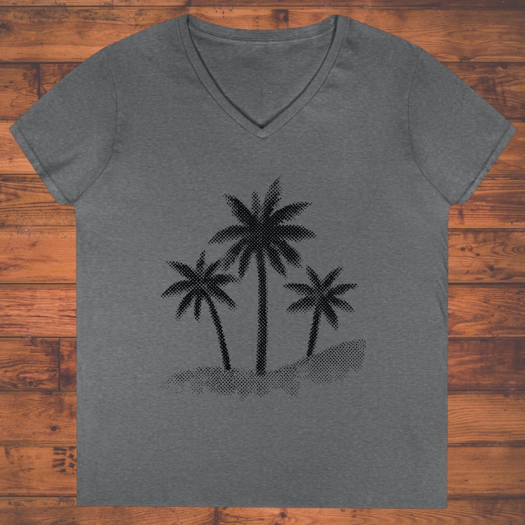 Midnight Palms Ladies' V-Neck